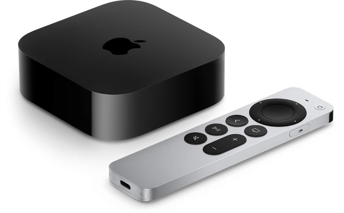 Apple TV et télécommande Siri Remote